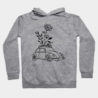 Floral car Hoodie